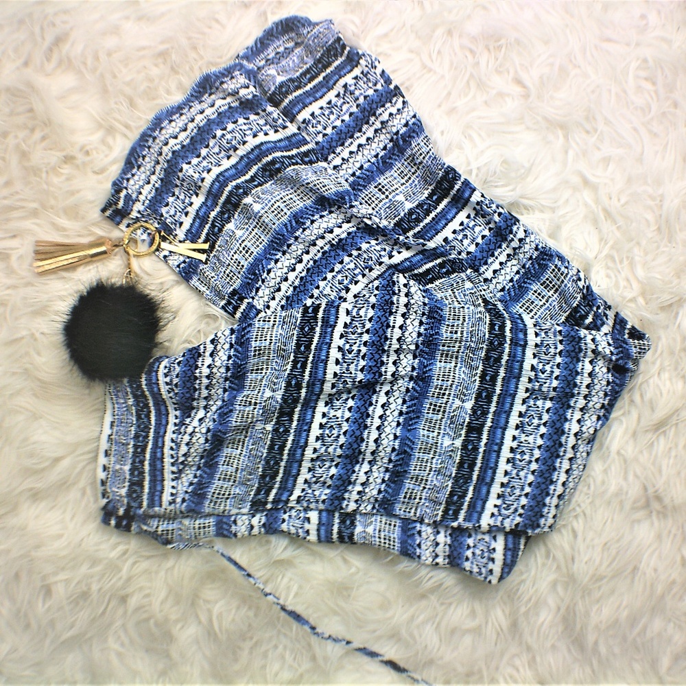 BOHO Blue Flare pants